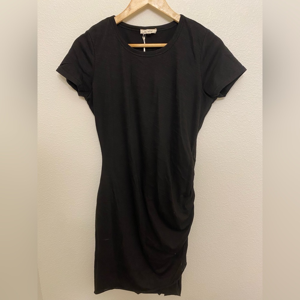 Black Synched Mini Dress